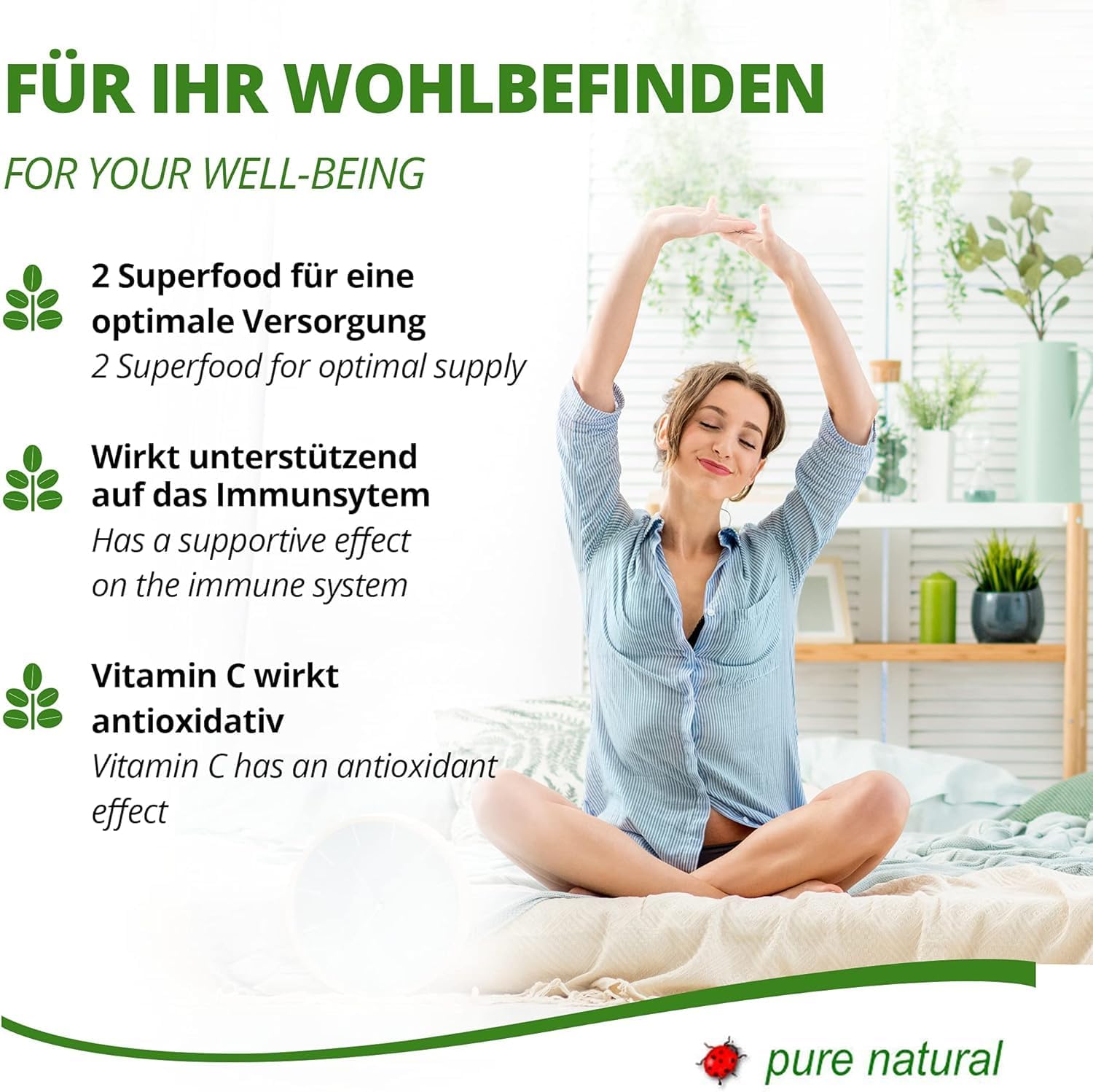 Moringa+Amla capsules 600mg - immune system and energy - 2 months supply - high dose, moringa- and amla powder - vitamin C - vegan and gluten free - 120 capsules per MoriVeda - Image 5