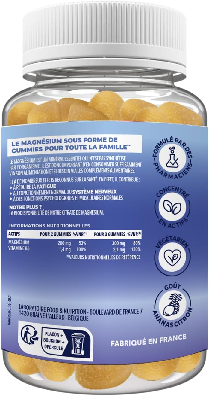 ZOHI -MAGNESIUM Pill Box - 60 Erasers - Made in France - Sugar Free - Image 4