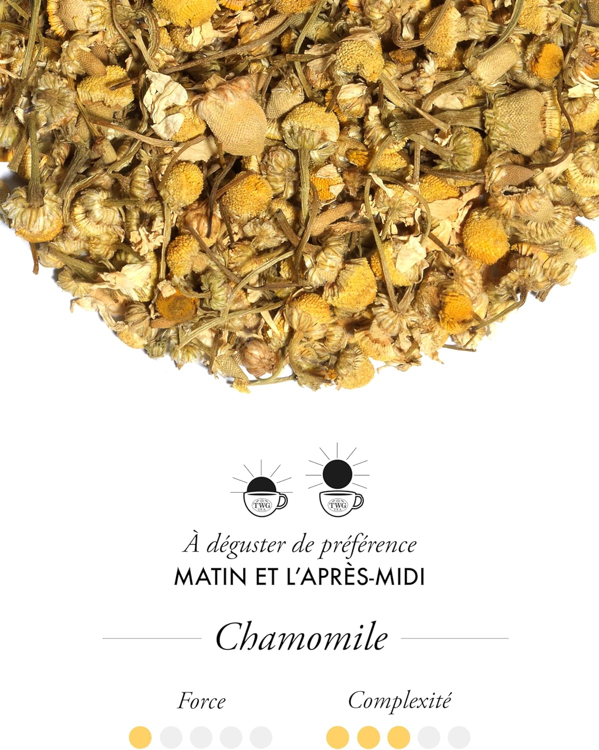 TWG Tea | Chamomile | Herbal Tea | Decaffeinated & Theine Free | 15 Hand Stitched Cotton Tea Bags | Gift Box - Image 3