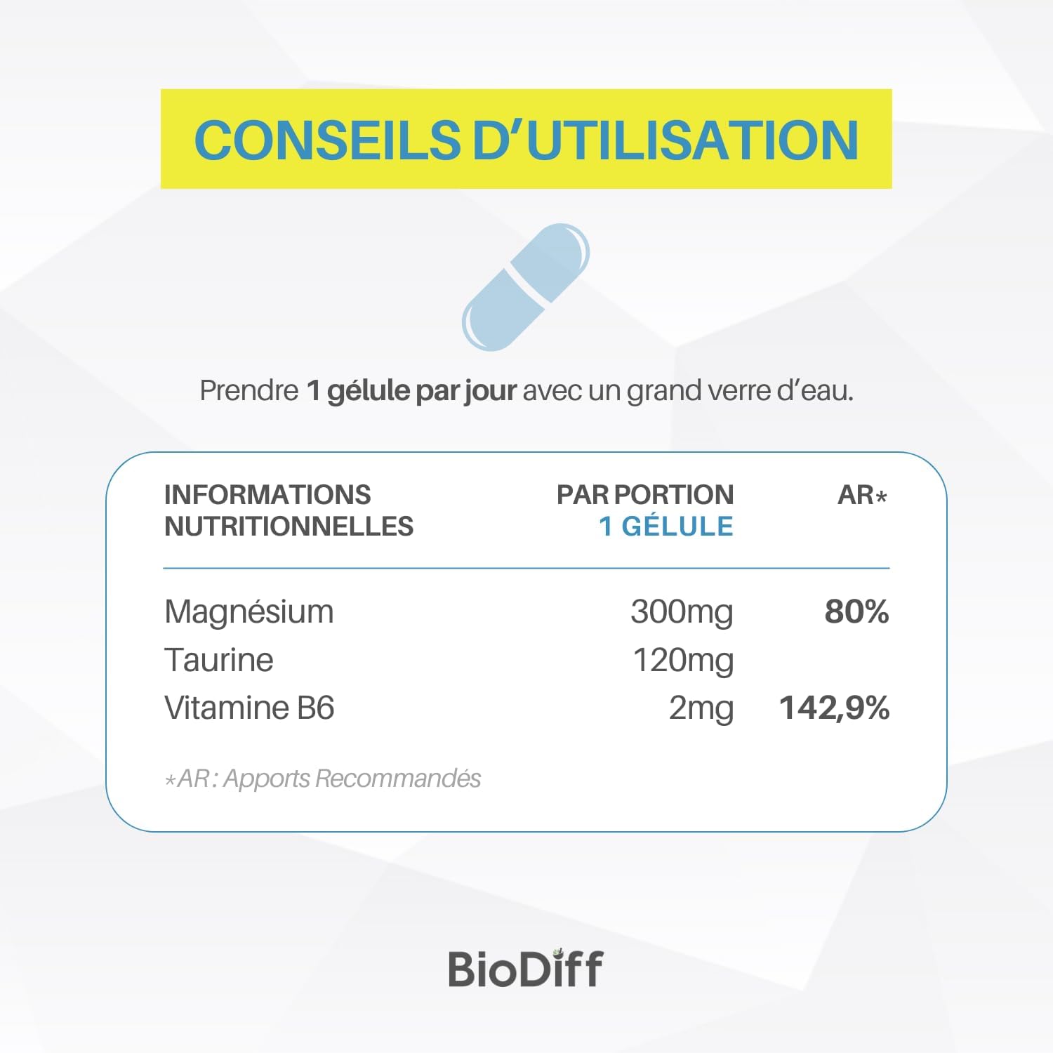 Magnemar Force 3 - Energy, Vitality, Immunity Food Supplement - 510 mg Marine Magnesium, 120 mg Taurine and 2 mg Vitamin B6 per Capsule - 90 Capsules - Image 6