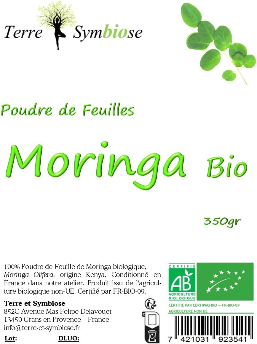 Moringa Bio - sachet of 350 g - Health, Energy - Image 3