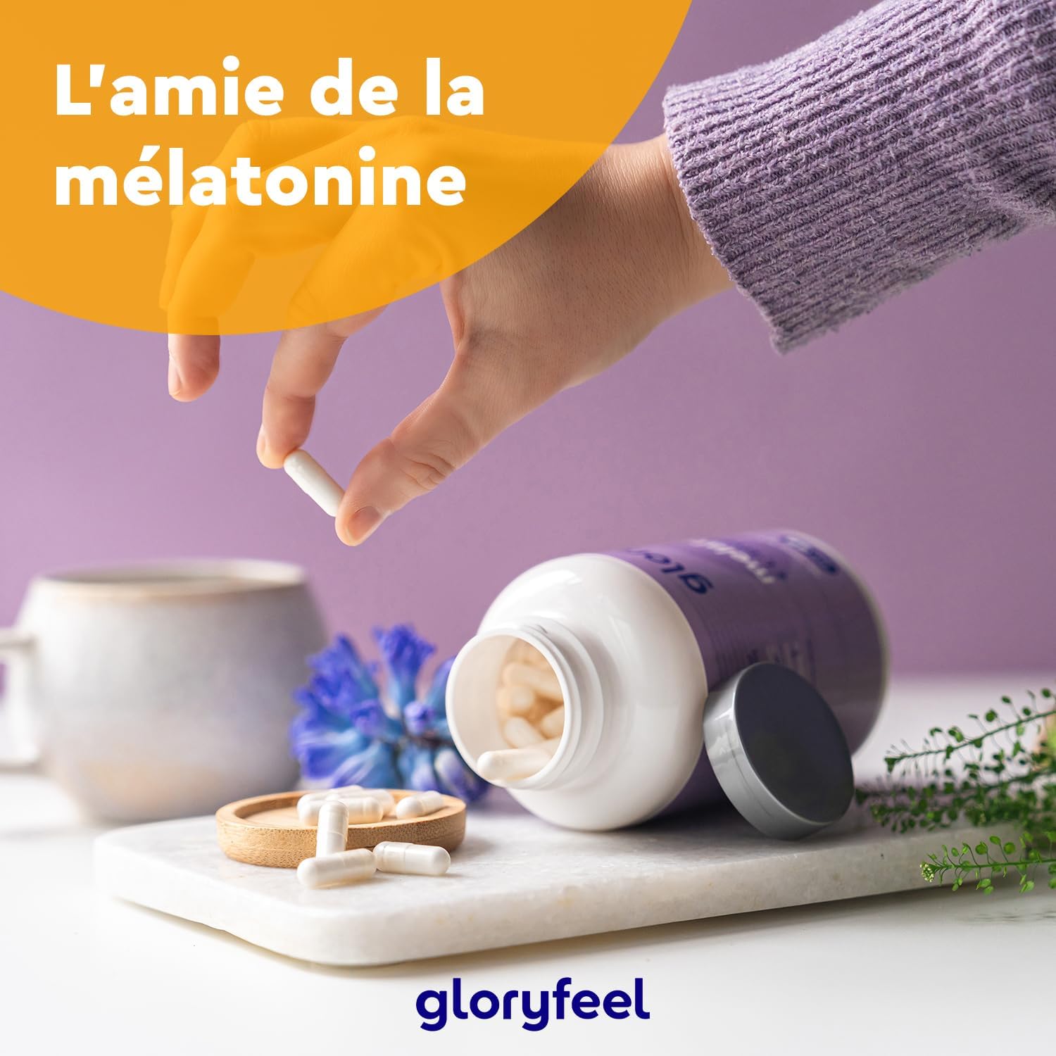 Melatonin + L-Tryptophan Complex 500 mg, Vitamin B6 with Magnesium, 240 Capsules (4 months), Natural Sleep Aid, Relaxing Tryptophan, Against Fatigue and Exhaustion*, 100% Vegan - Image 9