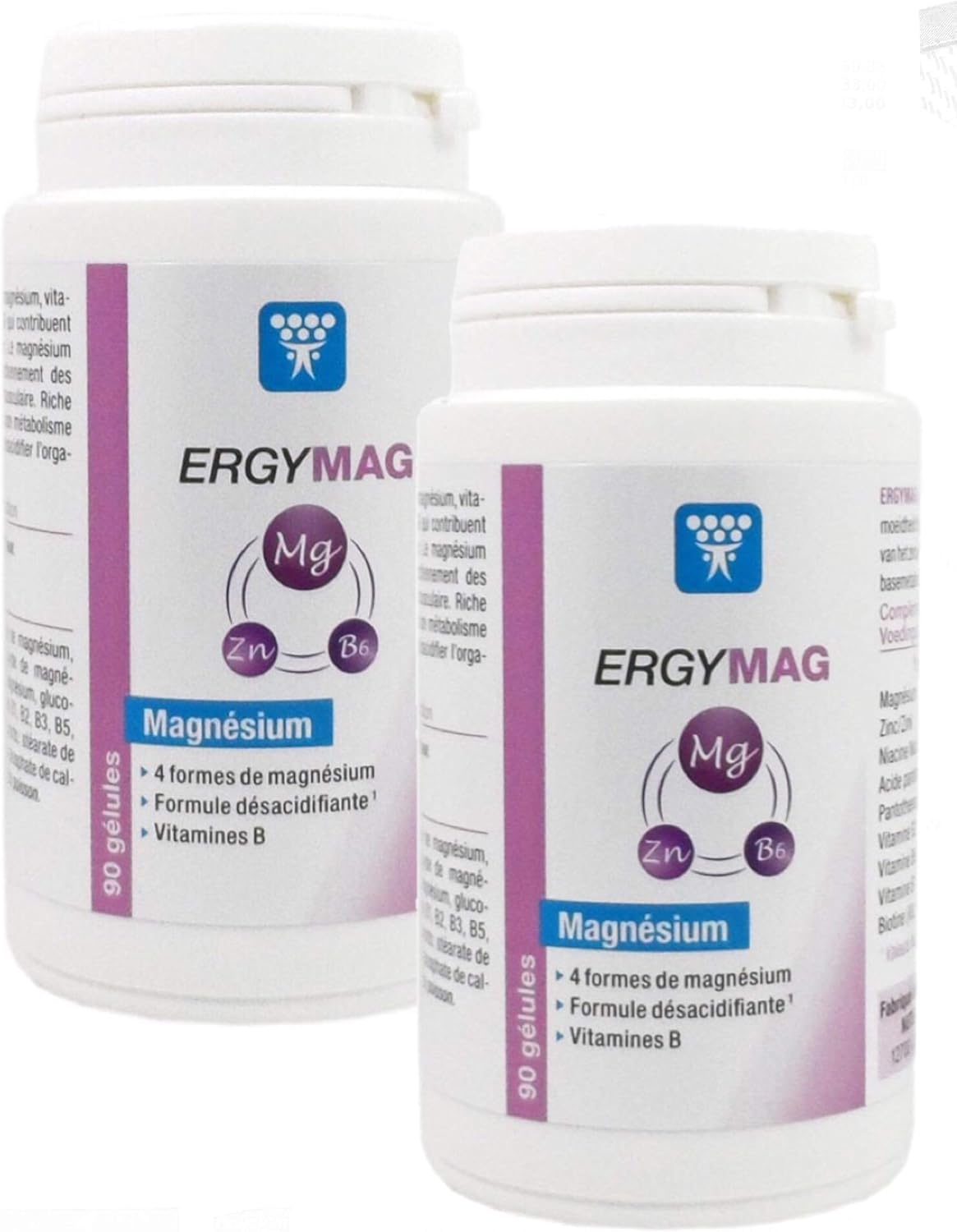 Nutergia ergymag - Magnesium and B Vitamins - Pack of 180 Capsules - Image 3