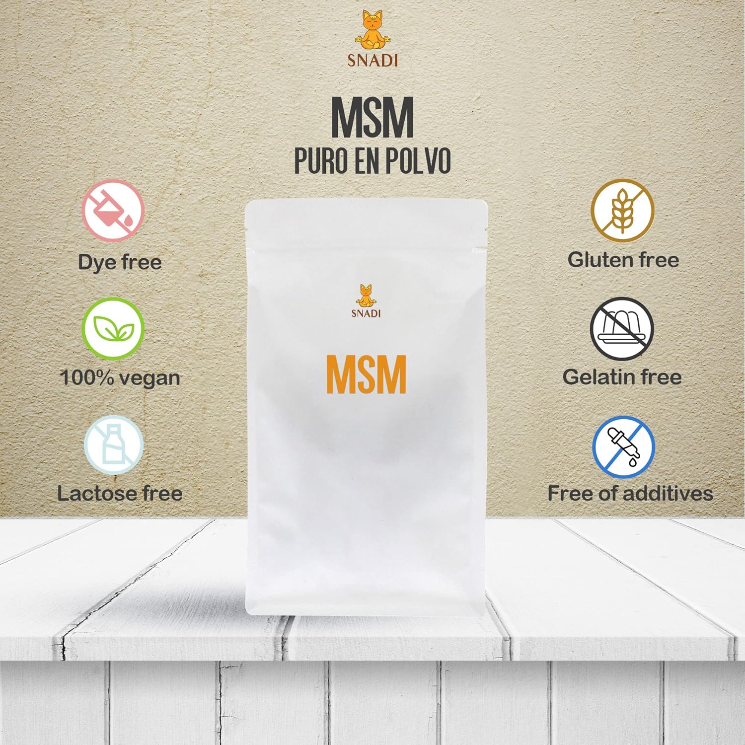 MSM Pure Powder 1kg | Methylsulfonylmethane 99.9% Purity | Vegan and No Additives | High Bio-Absorption | For Skin, Nails and Hair, Colourless, Size 1 kg - Image 5