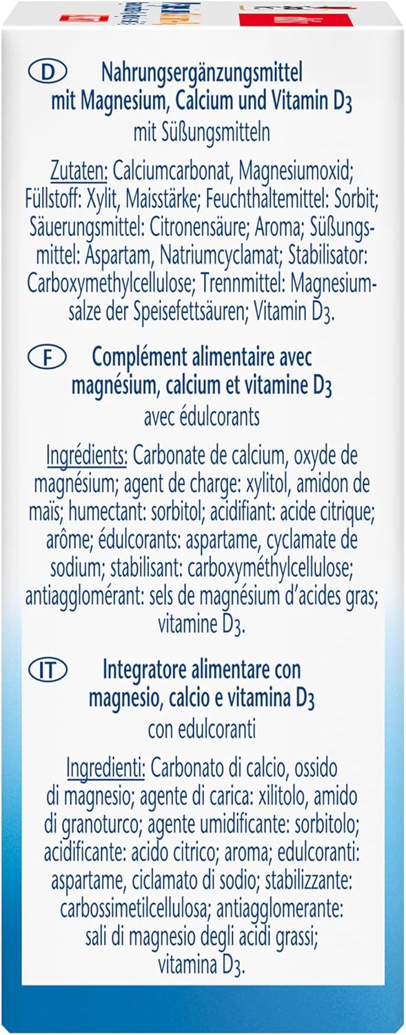 Doppelherz Magnesium + Calcium + D3 Direct - Micro Granules Combining - Magnesium Supports Normal Muscle Function - 20 Bags (Pack of 2) - Image 4