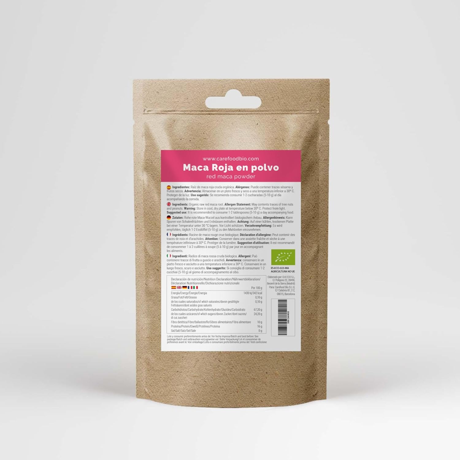 Organic Red Maca Powder 200g - 100% Organic Superfood Suitable for Vegans - Natural Superfood Ideal for Smoothies and Juices Rich in Nutrients - Image 3