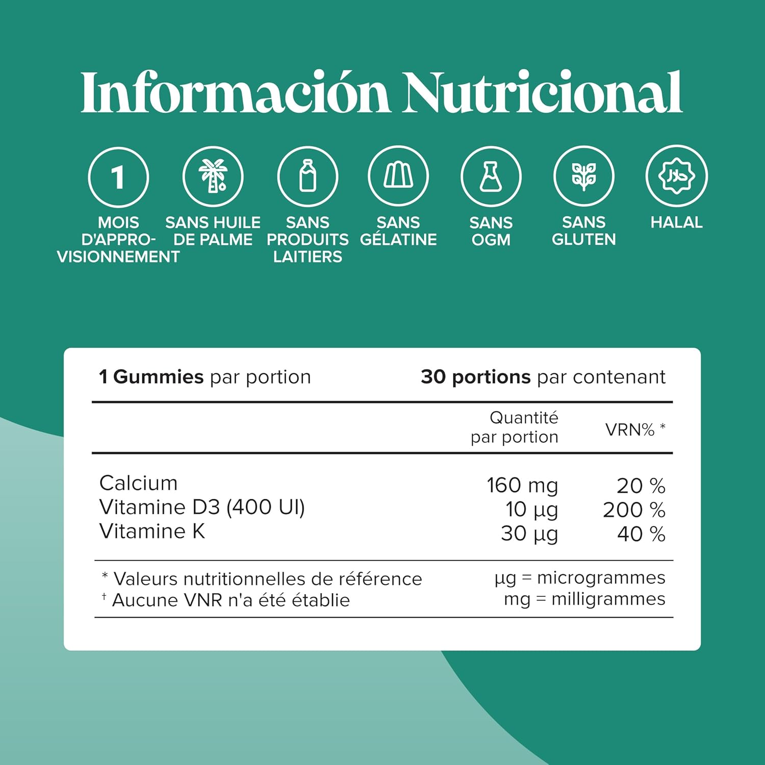 Kid's Calcium Vitamin D Erasers - 160mg Calcium, Vitamin D3 (400 IU), K2 - Bone & Teeth, Growth, Immunity - Gelatin Free, Gluten Free - 30 Gummies - Novomins - Image 5