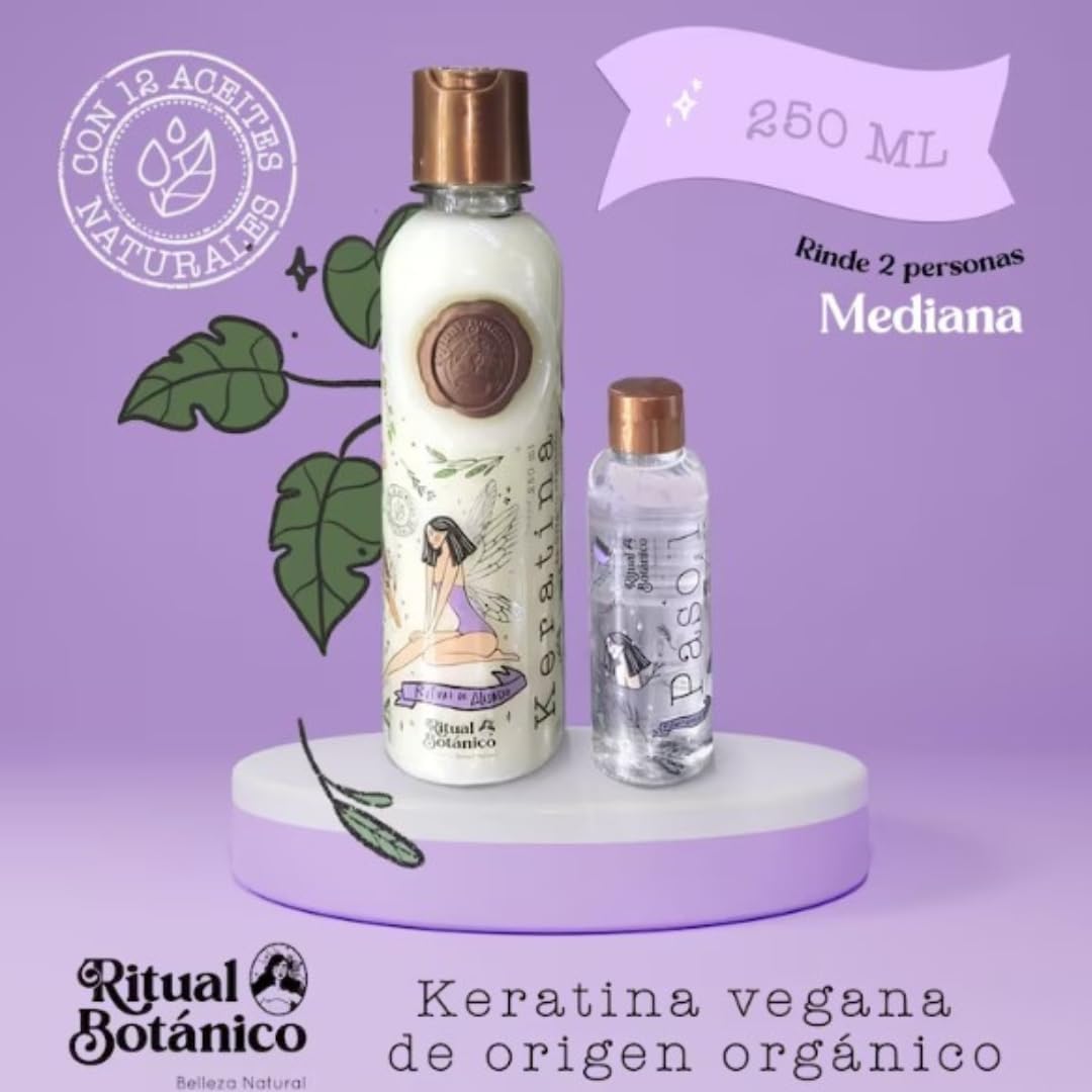 Botanico Keratin Organic Ritual 250ml - 12 Natural and Active Oils for Shine, Flexibility and Nutrition - Image 3