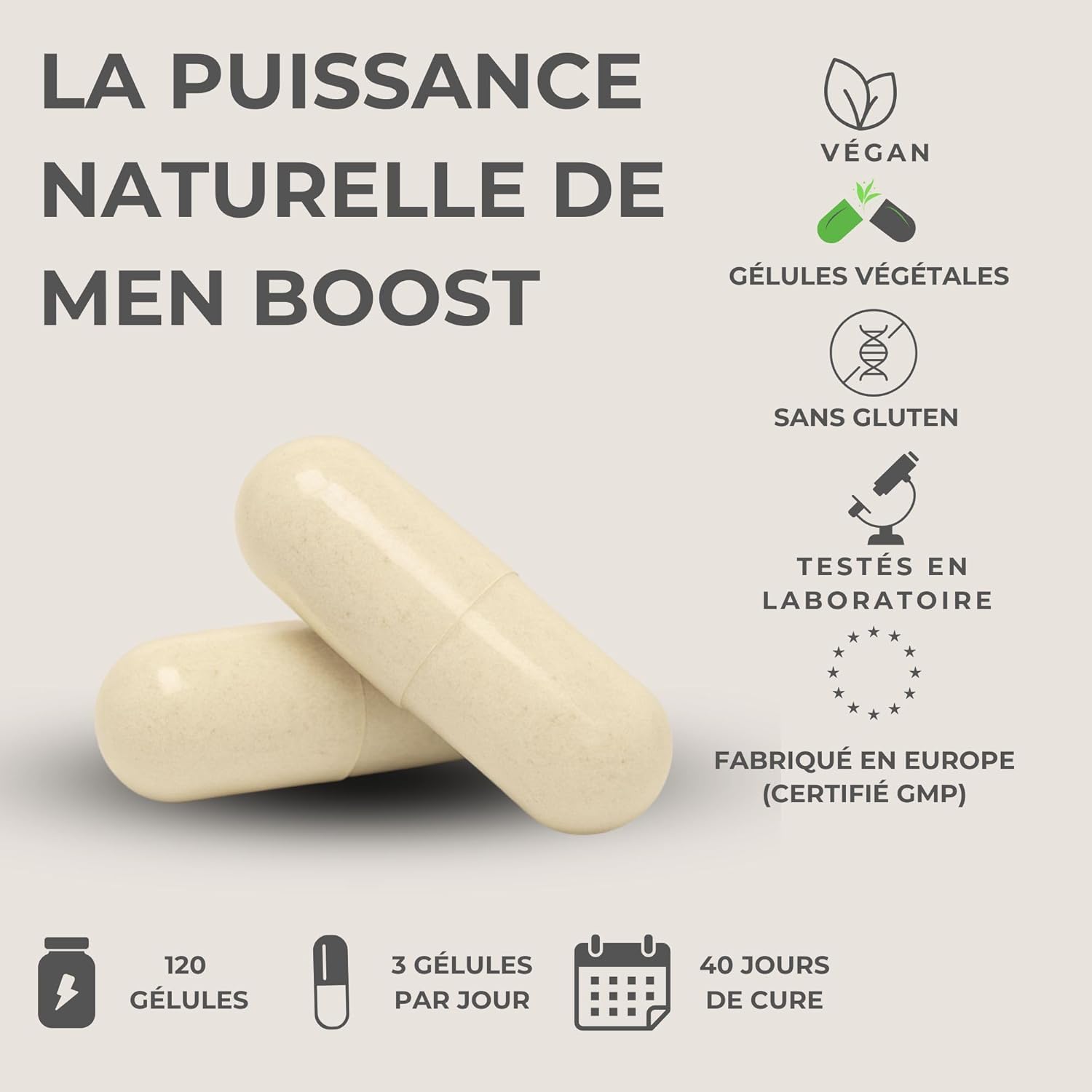 Magnesium Bisglycinate, Enriched with Vitamin B6 & D3 - 1927mg Magnesium - High Absorption - Reduce Fatigue, Relax & Sleep - Vegan, Non-GMO, Made in Europe - 120 Capsules - Image 7