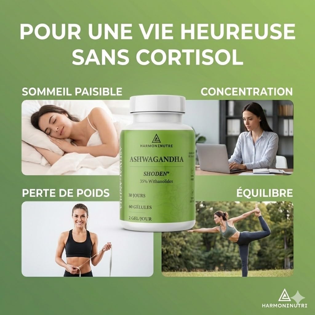 Ashwagandha 40:1 Extra Strong 8000 mg/day will REDUCE CORTISOL & TOTAL RELAXATION | EASY TO SWALLOW | Adaptogene plant, for quality adult sleep and help regain your serenity - Image 5