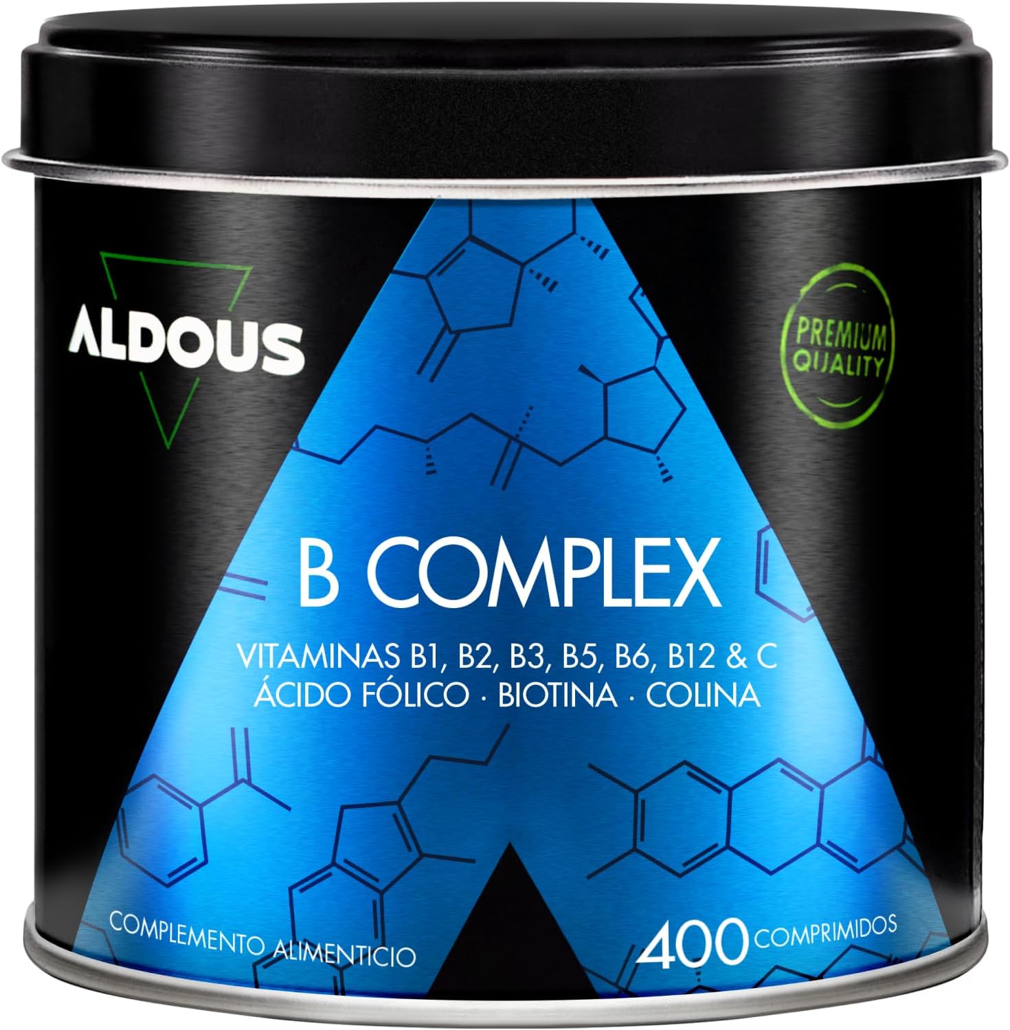 ALDOUS Vitamin B Complex + Vitamin C – 400 Tablets for Over 1 Year – Multivitamins – Vitamin B Complex with Vitamin B12, B1, B2, B3, B5, B6, Folic Acid, Biotin and Choline - Image 2