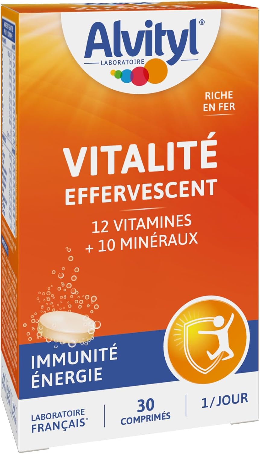 Alvityl - Vitality effervescent tablets - 12 vitamins and 10 minerals - From 12 years old - 30 tablets - Image 2
