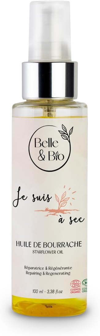 BELLE&BIO Organic BURAGE OIL - Body, Hair, Face - Soothes, Softens, Smooths Stretch Marks - Ecocert Certified Organic - 100 ml - Image 2