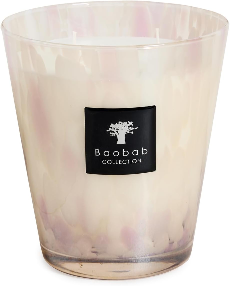 Baobab Max 16 Pearls White Wax Candle, 16 cm, 16 x 10 x 16 cm - Image 2