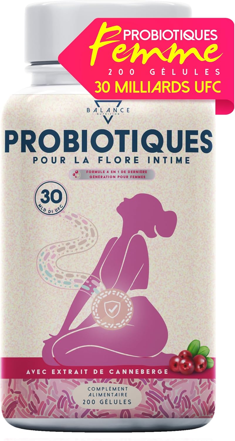 Female Probiotics - 200 Capsules | Useful for: Mycosis Vaginosis, Bacterial Vaginosis | Probiotic Intimate Flora | 30 Billion CFU/Day, Lactobacillus Rhamnosus, Reuteri, Crispatus, Red Cranberry - Image 2