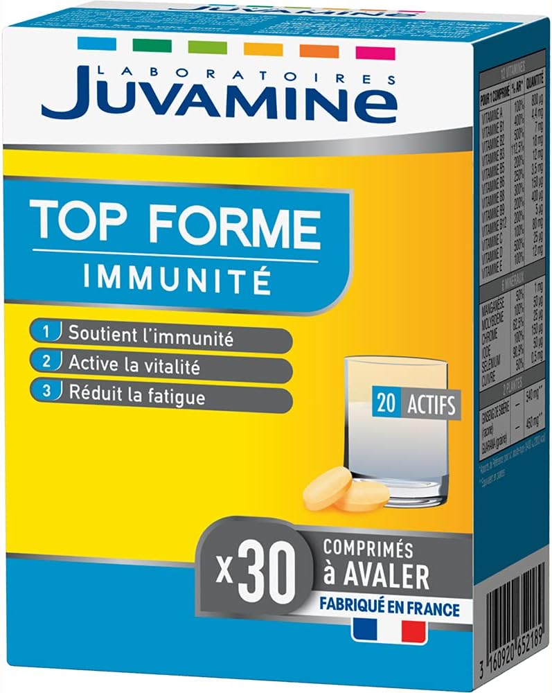 JUVAMINE - Top Forme Immunity - Helps reduce fatigue - Supports immunity - 30 Tablets - Made in France - Image 2