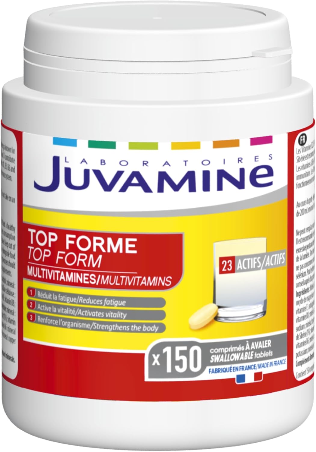 JUVAMINE - Top shape - Vitality - Tonus - 12 Multivitamins & 10 Minerals - Helps reduce fatigue - Supports immunity - 150 tablets - Maxi Format - 5 months - Image 2