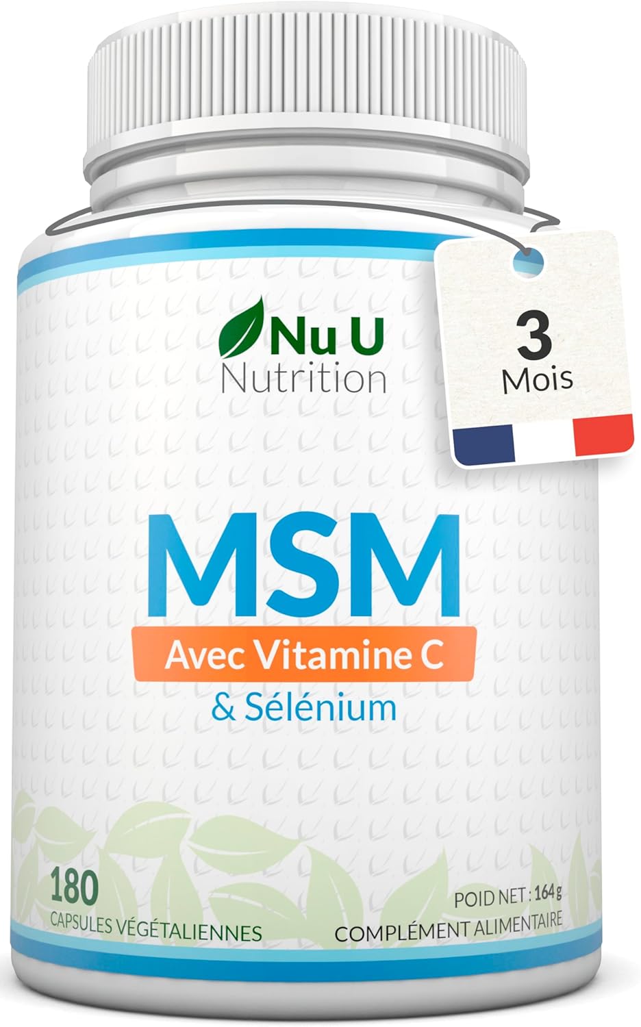 MSM 1200mg - 180 Capsules - 3 Month Supply - Methylsulfonilmethane with Vitamin C and Selenium Added - MSM High Potency - Image 2