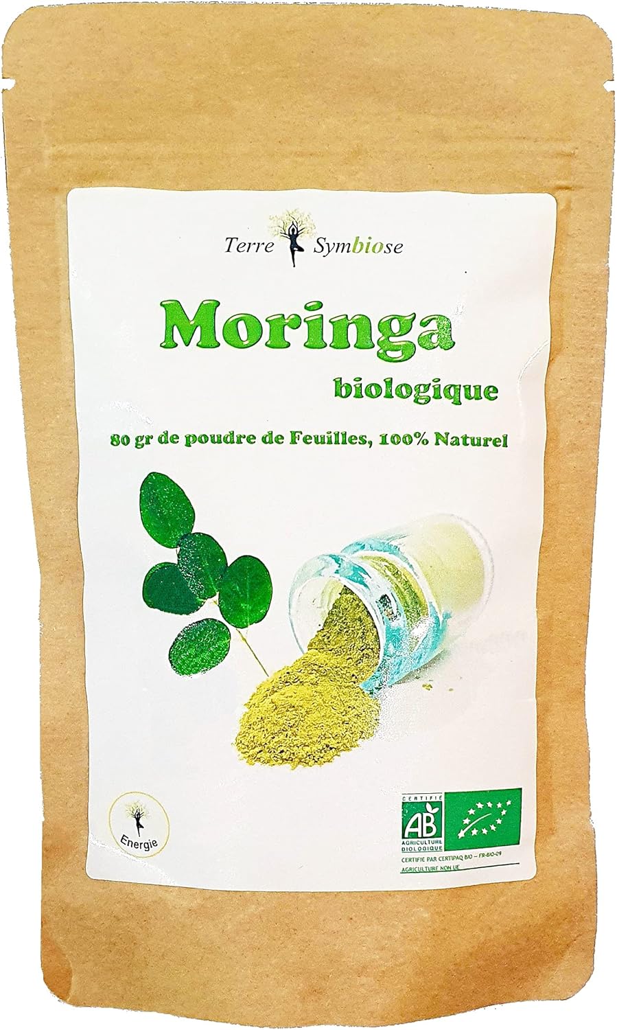 Moringa BIO - Sachet 80g - Leaf Powder Organic - Health - Energy - Image 2