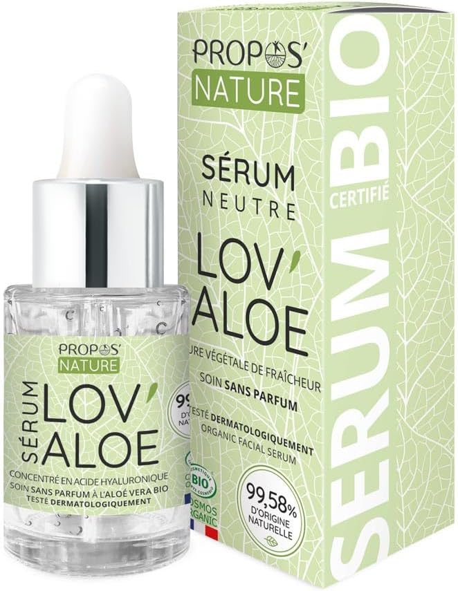 Organic Aloe Vera and Hyaluronic Acid Serum (3%) – Anti-Aging – 30 ml Propos'Nature - Image 2