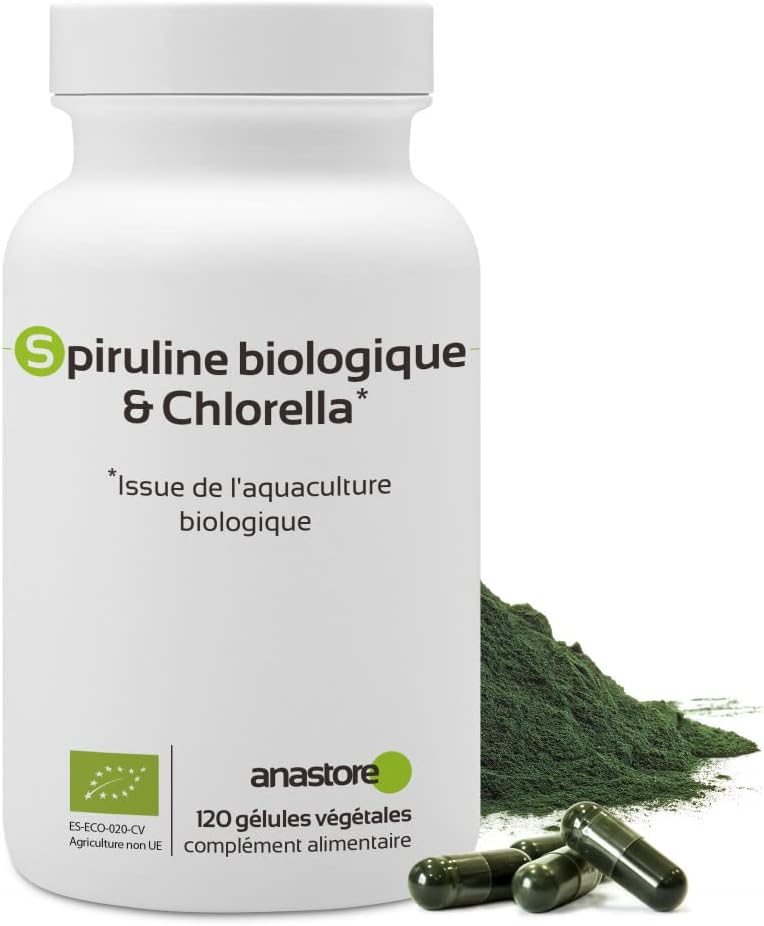 Organic Spirulina & Chlorella * 400 mg/120 capsules * Two micro-algae for a multivitamin effect * Made in France - Image 2