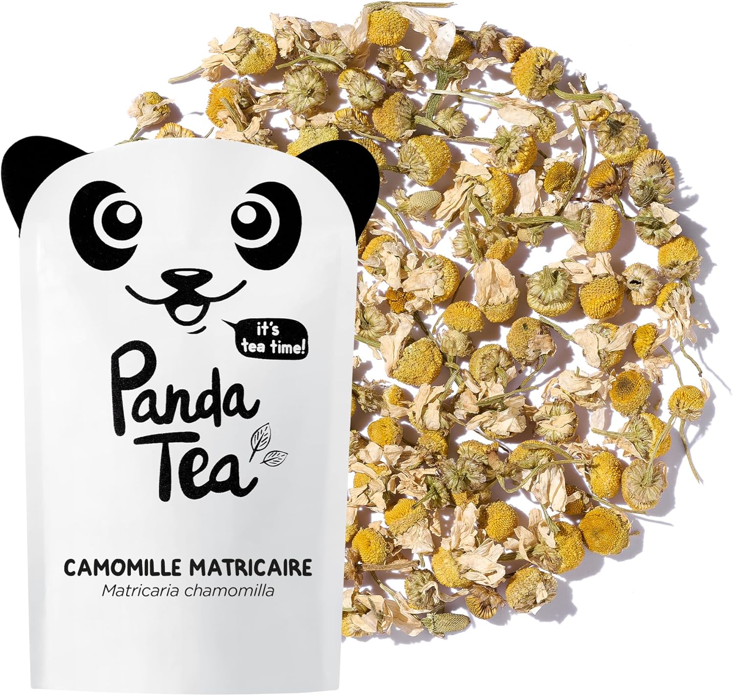 Panda Tea - Chamomile matrium - Organic bulk infusion - Relaxing and relaxing - Dried flowers 46g - Natural herbal tea - Image 2