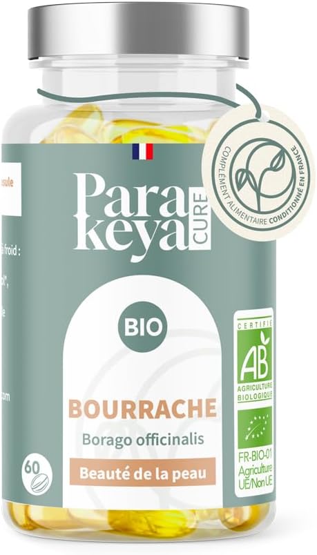 Parakeya - Organic Borage Oil 507.5mg |Skin Beauty |Dietary Supplement| 180 Capsules - Image 2