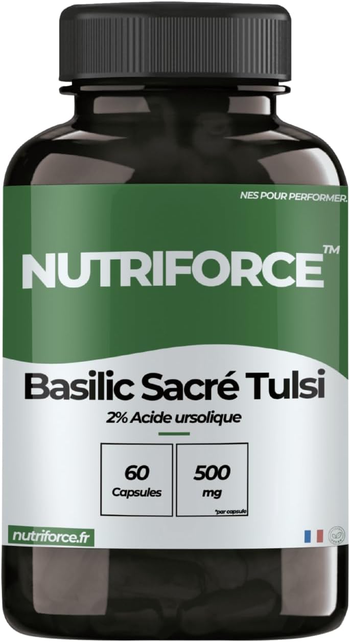 Sacred Basil Tulsi 500mg – 60 Capsules – Anti-Stress, Enhanced Immunity and Soothing Digestion - Image 2