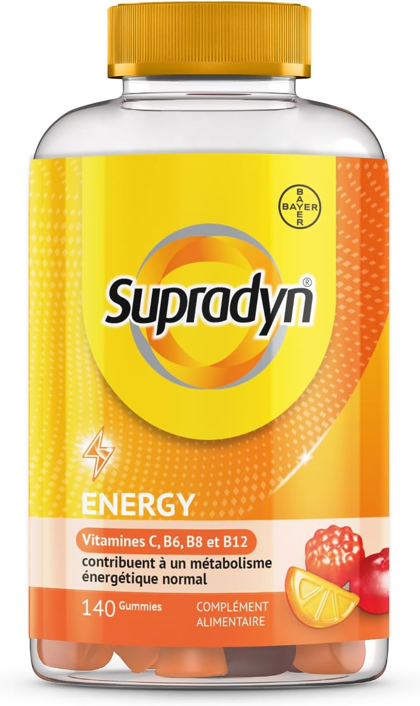 Supradyn Gummies Adult Vitamins with Vitamin D, C and Biotin - Gummies Energy Multivitamin with Cherry, Raspberry and Orange Flavour - 140 Gummies - Image 2