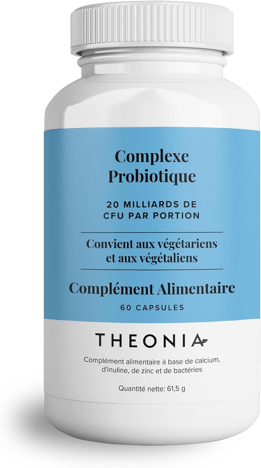 Theonia Probiotic Complex - 7 Powerful Strains with 20 Billion CFU per Daily Dose - Immune System, Digestion and Skin Health - 60 Capsules - Image 2