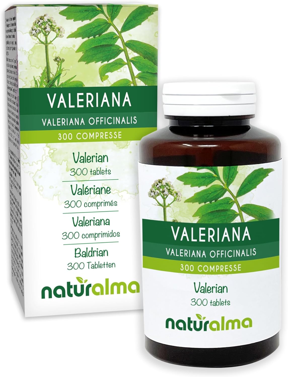 Valerian (Valeriana officinalis) roots Naturalma - 150 g - 300 tablets - Dietary supplement - Natural and Vegan - Image 2