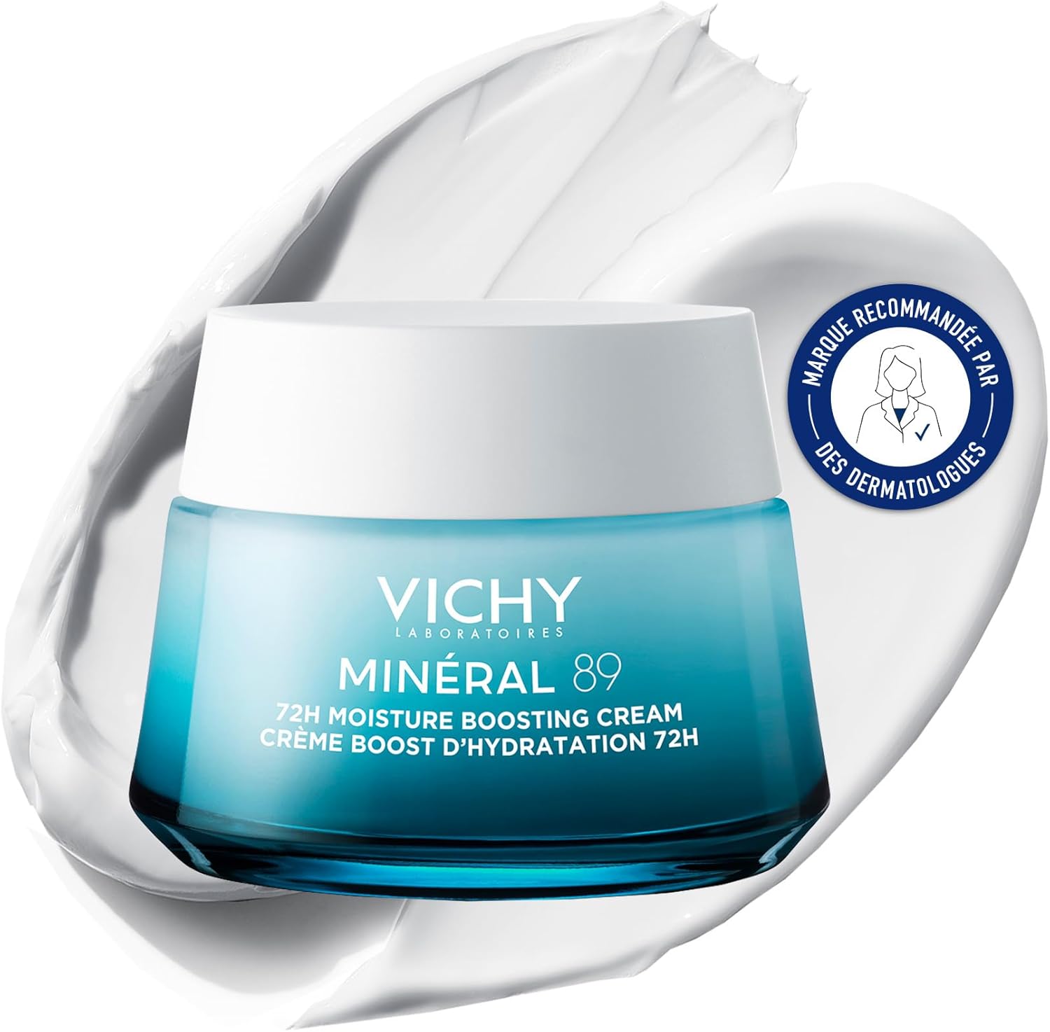 Vichy, Mineral 89, Day Boost Face Cream, 72H Hydration, Enriched with Hyaluronic Acid & Squalane, For All Skin Types, 50 ml - Image 2