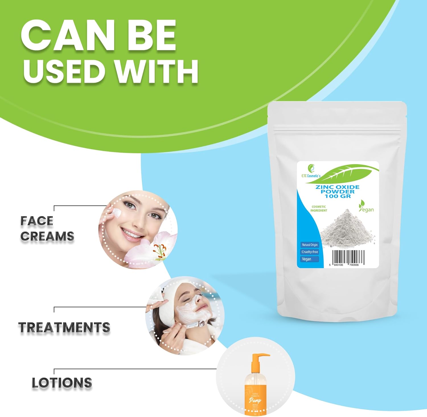 Zinc Oxide Powder 100g Cosmetic Ingredient High Purity Material Non Nano - Image 6