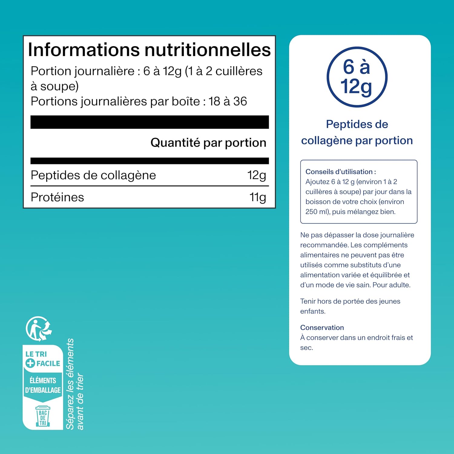 Vital Proteins Marine Collagen, Marine Collagen Powder (Type I), Hydrolyzed Collagen Skin, Hair, Nails, Bones, Muscles, Unflavored, Gluten Free. Dietary supplement, 221 g box. - Image 9