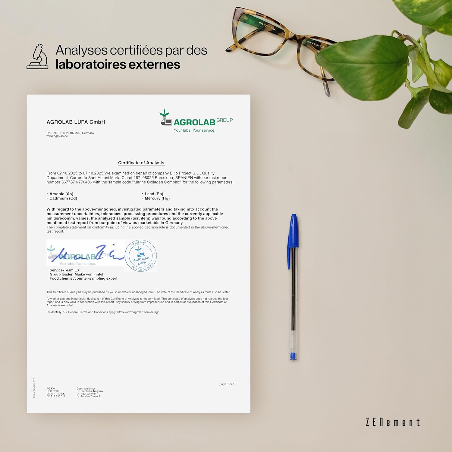 Marine Collagen Complex, with Hyaluronic Acid, CoQ10, Vitamins C & E and Zinc, 180 Capsules | Joint Supplement, Skin & Bone | Preservative Free | Zenement - Image 6