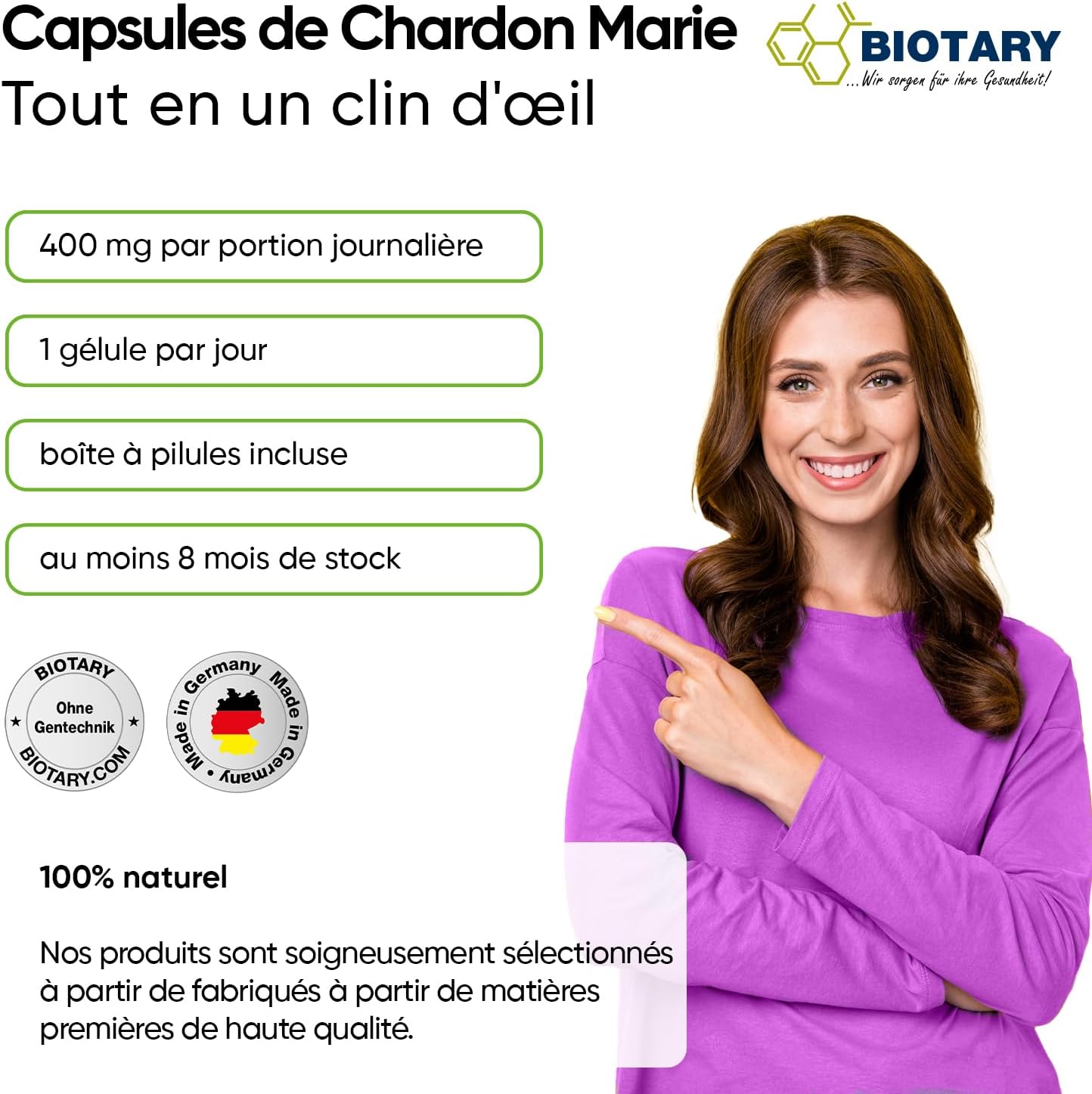 Milk Thistle Extract Complex - Artichoke Dandelion - 80% Silymarin - 240 Capsules - 8 Months - 550mg Per Capsule - With Pill Box - Vegan - Premium Quality - Image 3