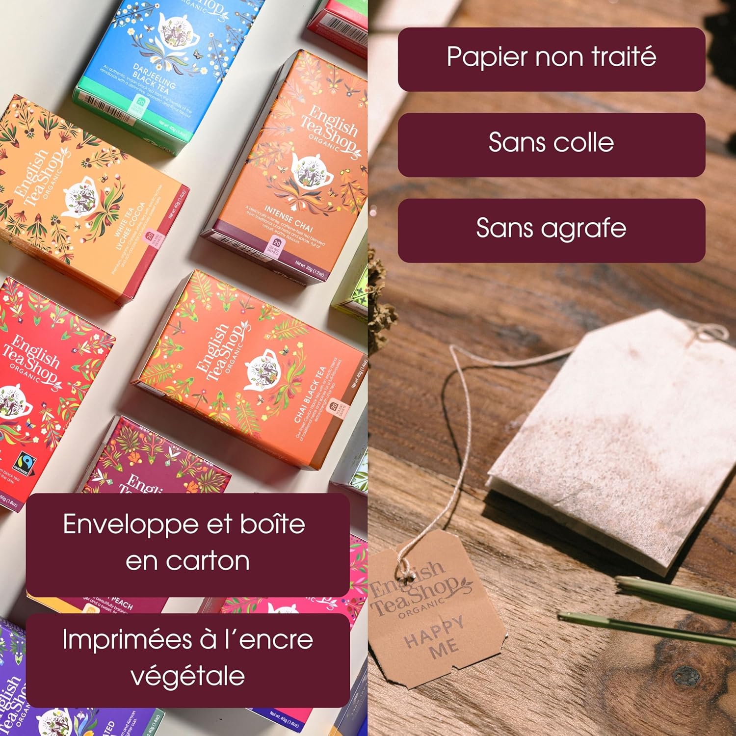 Organic Chamomile Infusion Lavender English Tea Shop - 20 Sachets - 30 g - Image 5