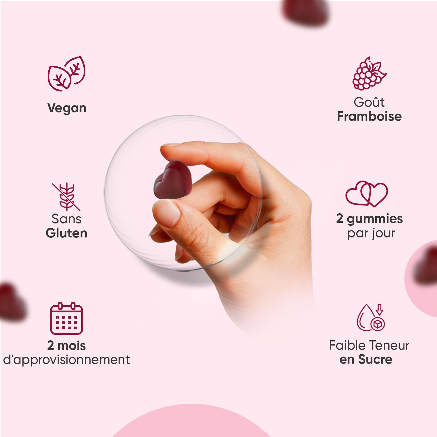 Ashwagandha Gummies 1200mg, 120 Ashwagandha Vegan Gummies with Raspberry Taste, Indian Ginseng Withania Somnifera for 2 Months - Alternatives to Capsules and Tablets - Image 9