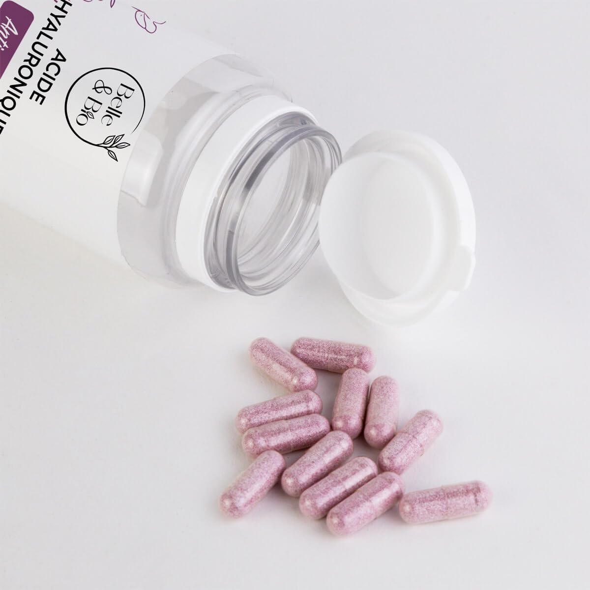 Mature Skin & Hydration - Hyaluronic Acid - Combined with Collagen + Vitamin C + Vitamin E - 90 Capsules - 3 Months - Belle & Organic Food Supplement - Made in France - Image 3