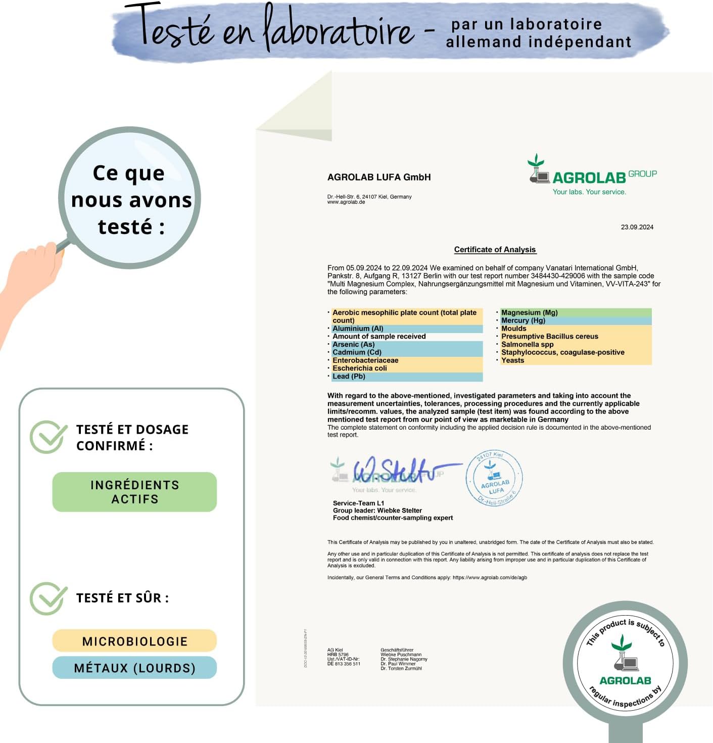 Magnesium Complex 375 mg | 180 Capsules | 4 FORMS - Bisglycinate, Malate, Citrate and Taurate | With Vitamin B2 & B6 | Superior Absorption | No Additives & Vegan | Vegavero® - Image 8