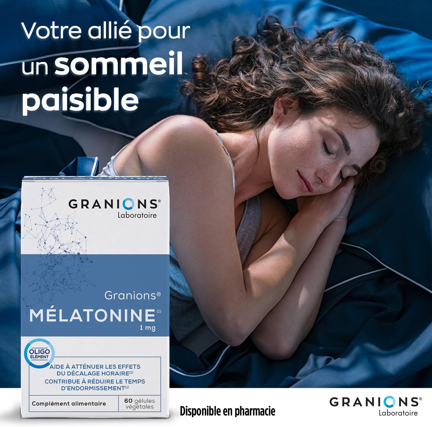 Melatonin GRANIONS | Adult Sleep Supplement | Melatonin 1mg Capsules with Magnesium | Sleeping Pills, Restful Sleep, Jetlag | Made in France | 60 Capsules - Image 7