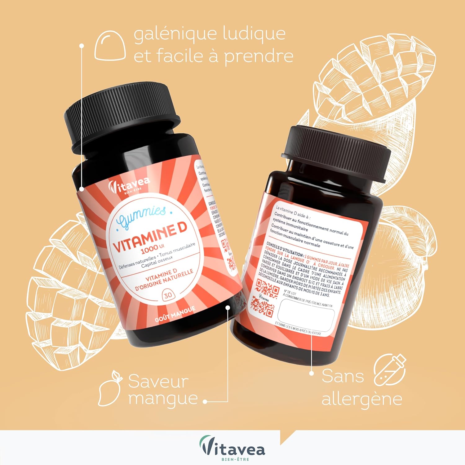 Vitavea - Vitamin D Gummies - Dietary Supplement Natural Defenses, Immunity - Strengthened Natural Defenses, Maintenance of Bone Capital - 30 Gummies - 30 Days - Image 5