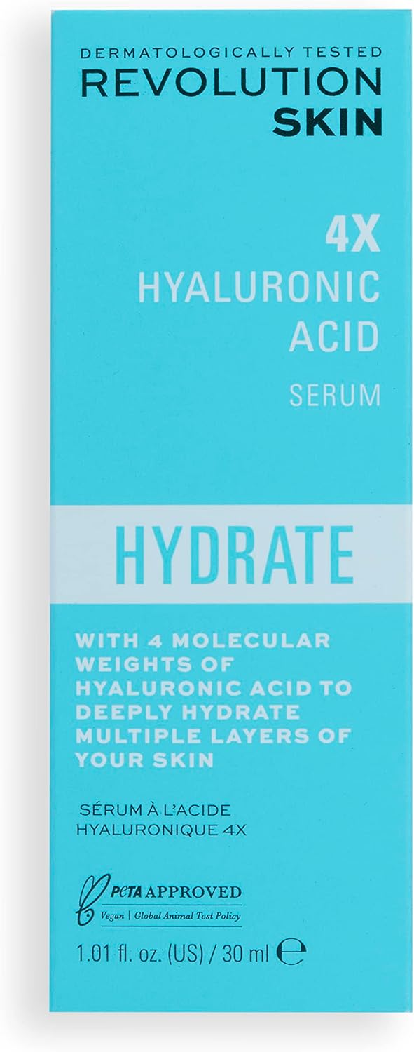 Revolution Skincare London Revolution Skin 4X Hyaluronic Acid Face Serum, 30ml - Image 5