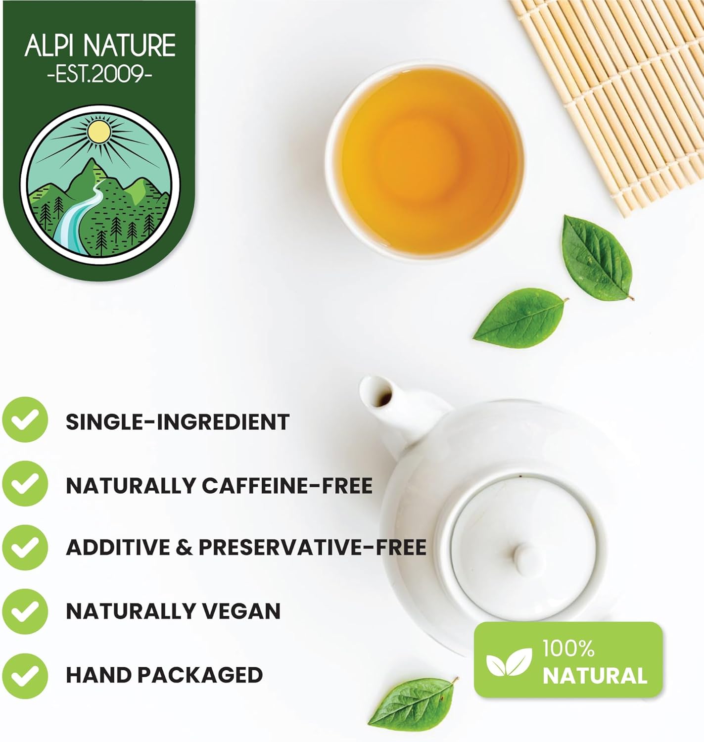 Alpi Nature Large Chamomile Herbal Tea 200 g, Large Dried and Cut Chamomile, Tanacetum Parthenium - Image 6