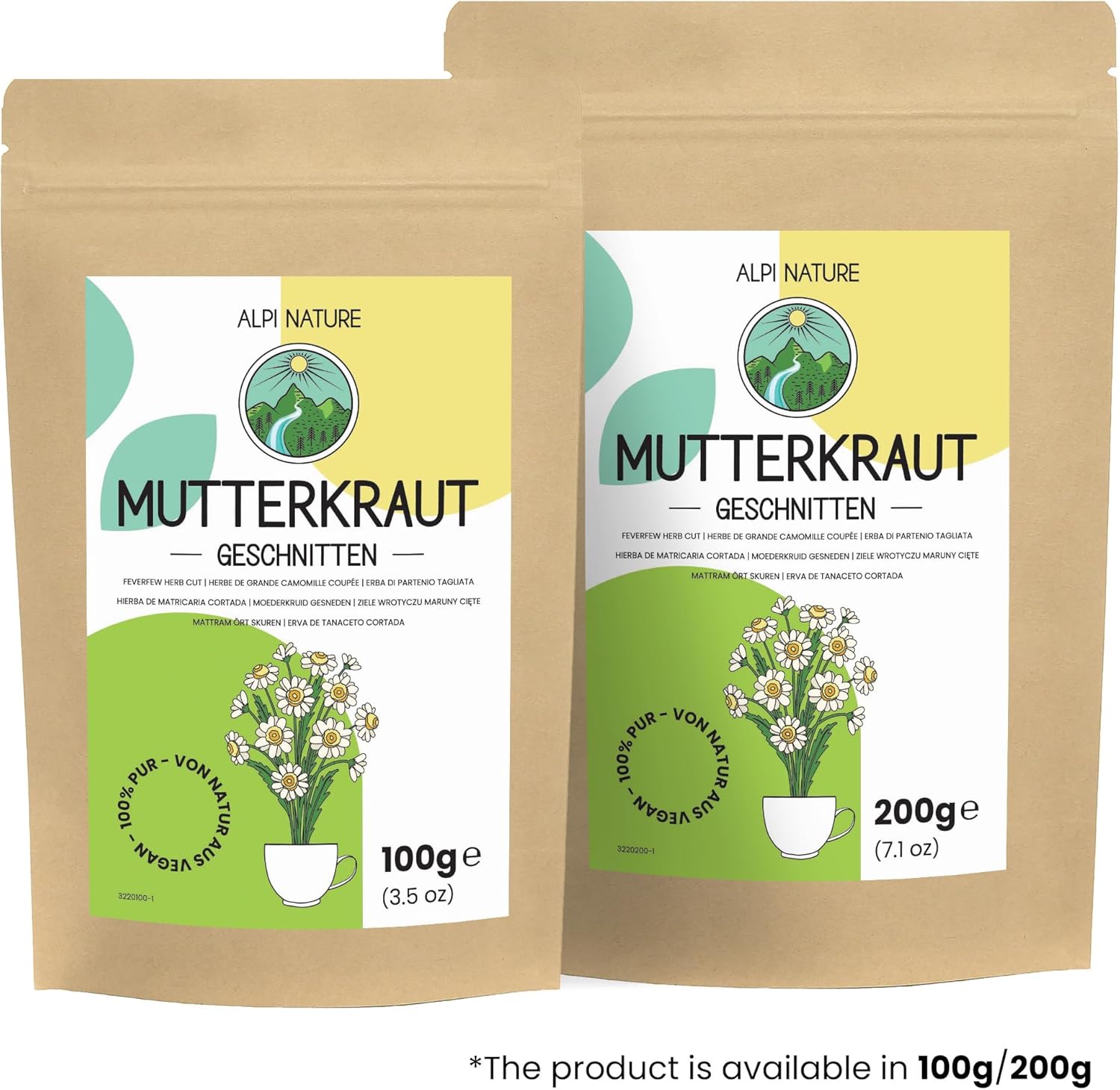 Alpi Nature Large Chamomile Herbal Tea 200 g, Large Dried and Cut Chamomile, Tanacetum Parthenium - Image 8