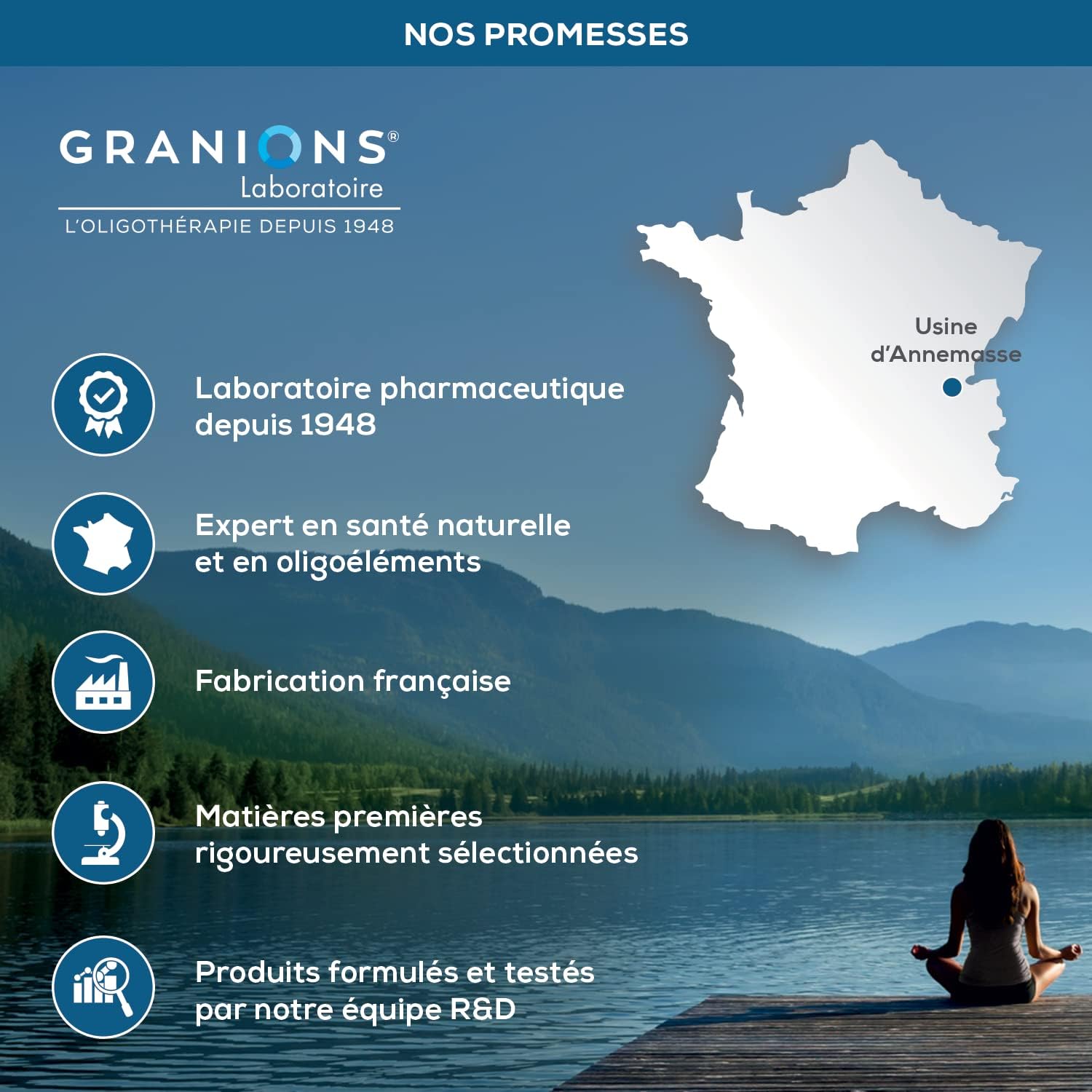 Magnesium Max 360 GRANIONS - Magnesium Bisglycinate, Magnesium Marin, Magnesium Citrate - Anti-Stress Dietary Supplement - Vitamin B6, Fatigue Stress - 24H Action - 90 Tablets - 1 Month - Image 8