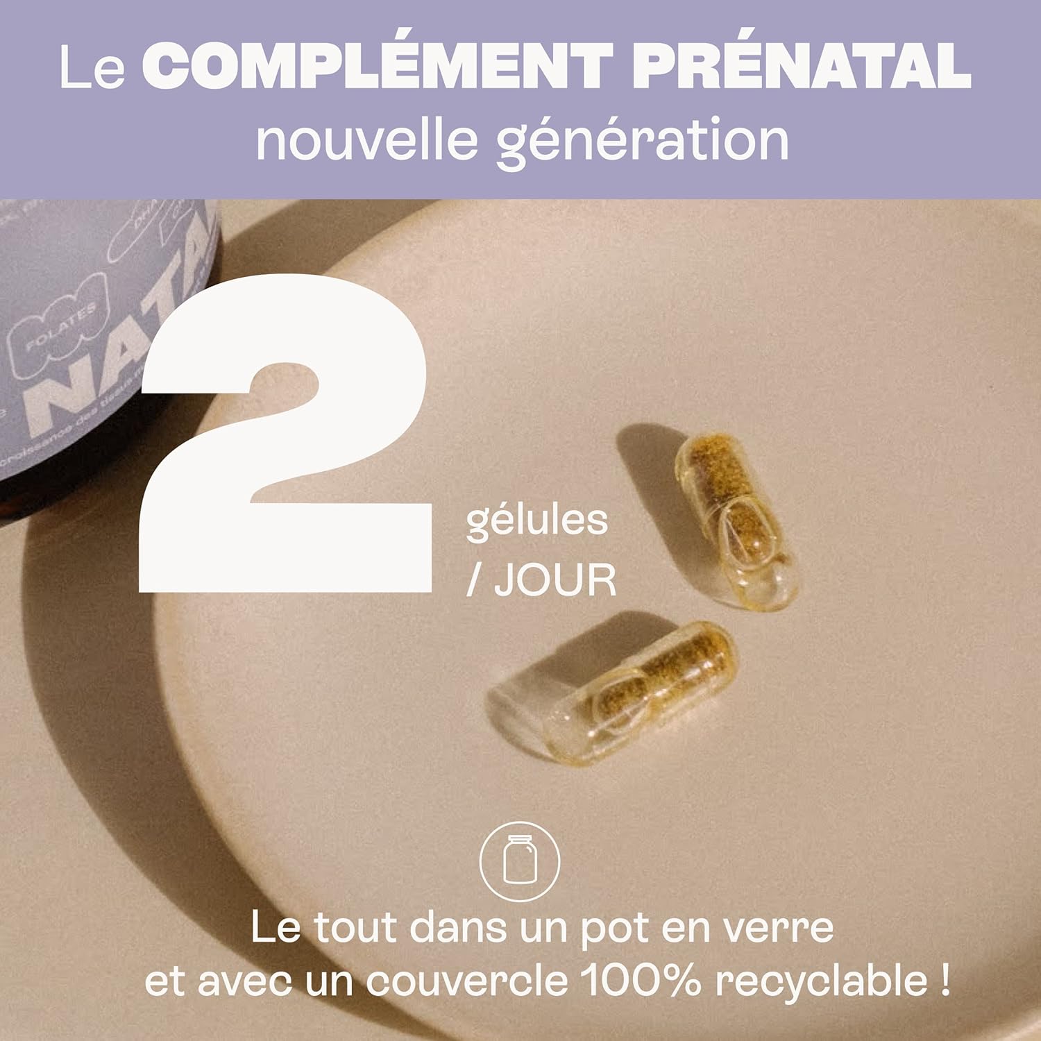 Jolly mama! Baby Bump | Multi-Vitamins Pregnancy | With DHA, Choline, Vitamin B9 Active Quatrefolic | Made in France | Cure 1 Month, 60 Capsules - Image 6