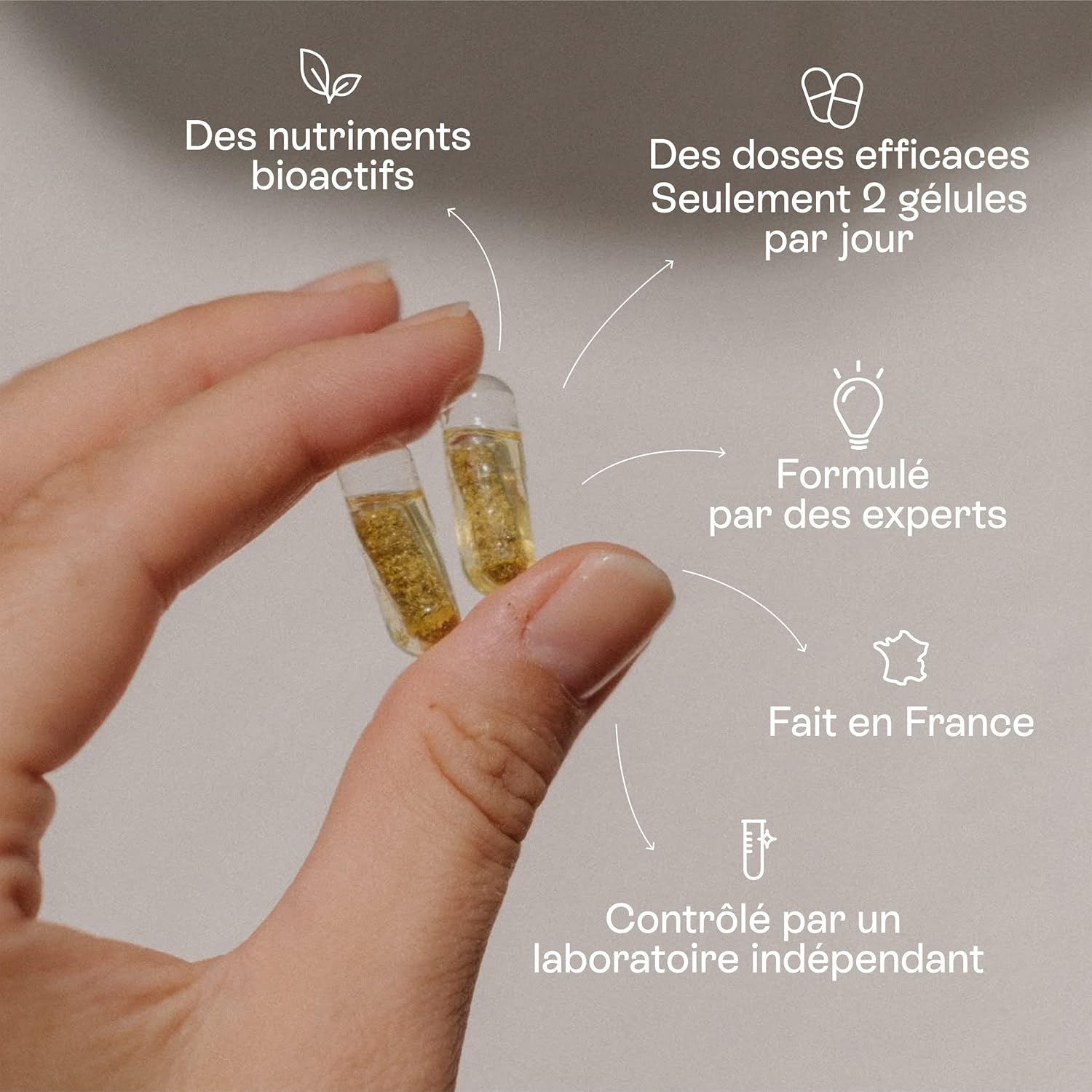 Jolly mama! Baby Bump | Multi-Vitamins Pregnancy | With DHA, Choline, Vitamin B9 Active Quatrefolic | Made in France | Cure 1 Month, 60 Capsules - Image 7