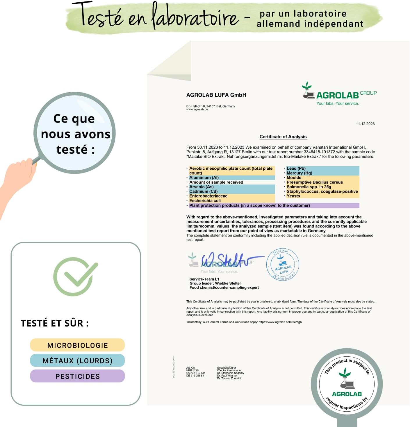 Maitake BIO Vegavero | High Dosage: 7500 mg | Standardized Extract to 50% Polysaccharides | Natural Antioxidant + Anti Stress | No Additives | 60 Capsules | Vegan - Image 8