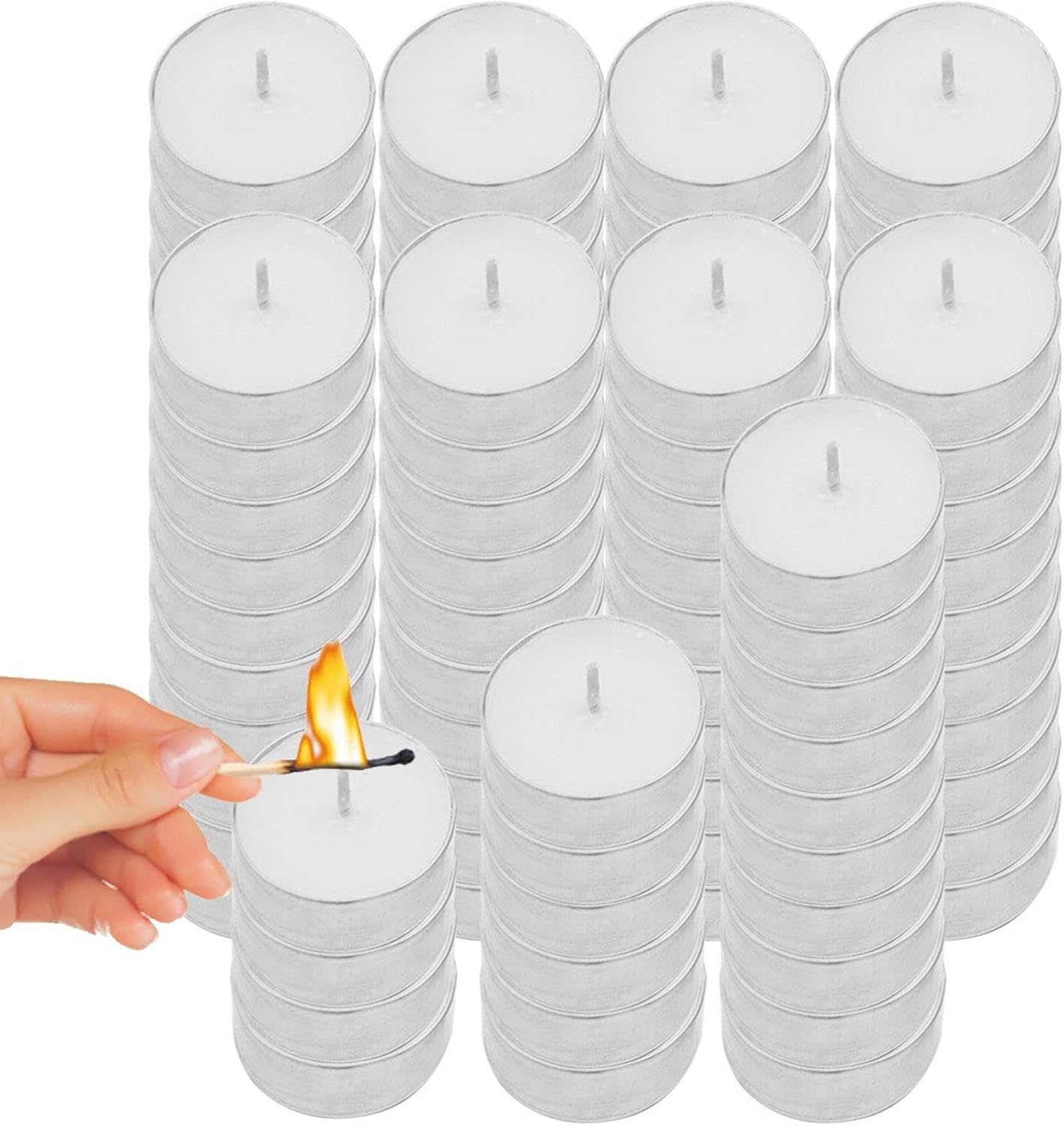 Smokeless Evening Primrose Bulbs Smokeless Warm White for Home, Travel, Crafts and Other Special Occasions - Pack of 100 - Image 7